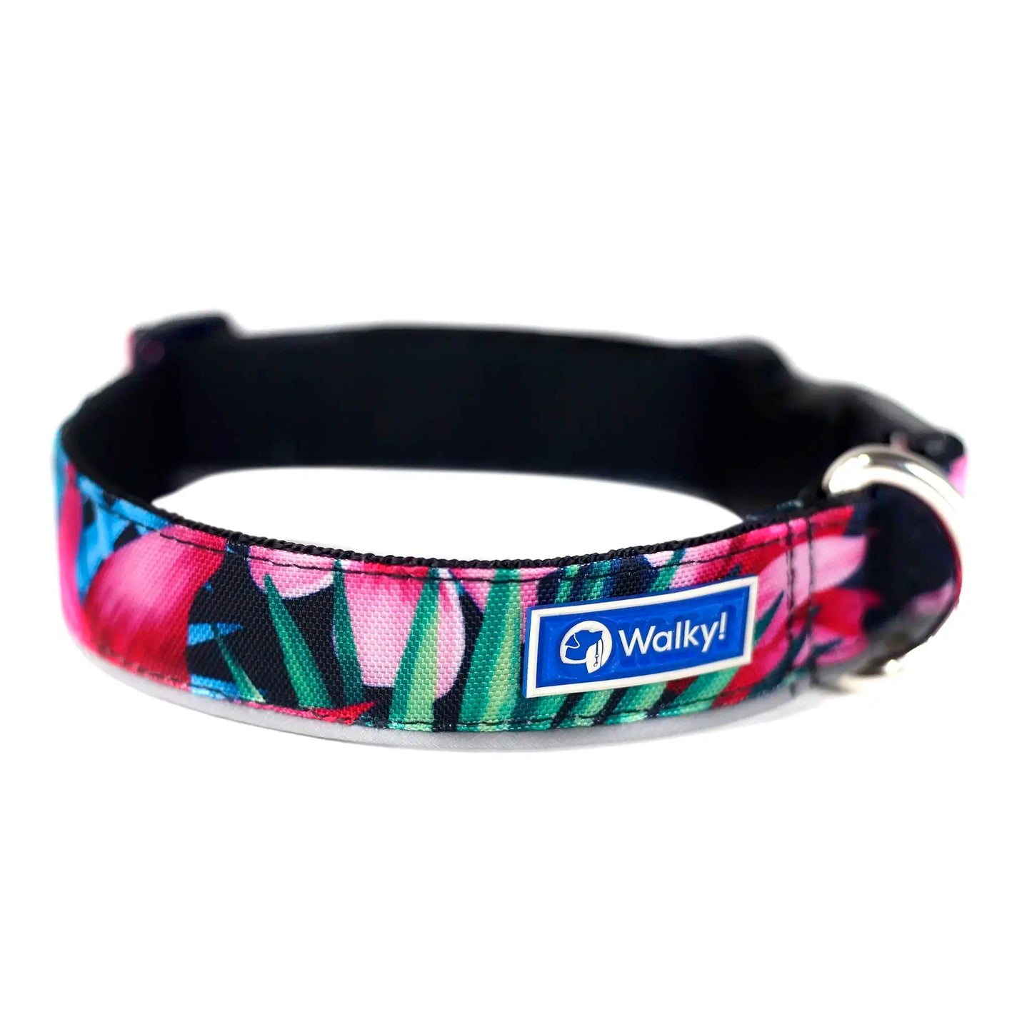 Collar Portaplaca Flores