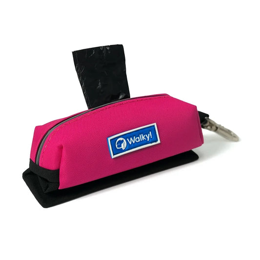 Mini Dispensador de Bolsas Fucsia