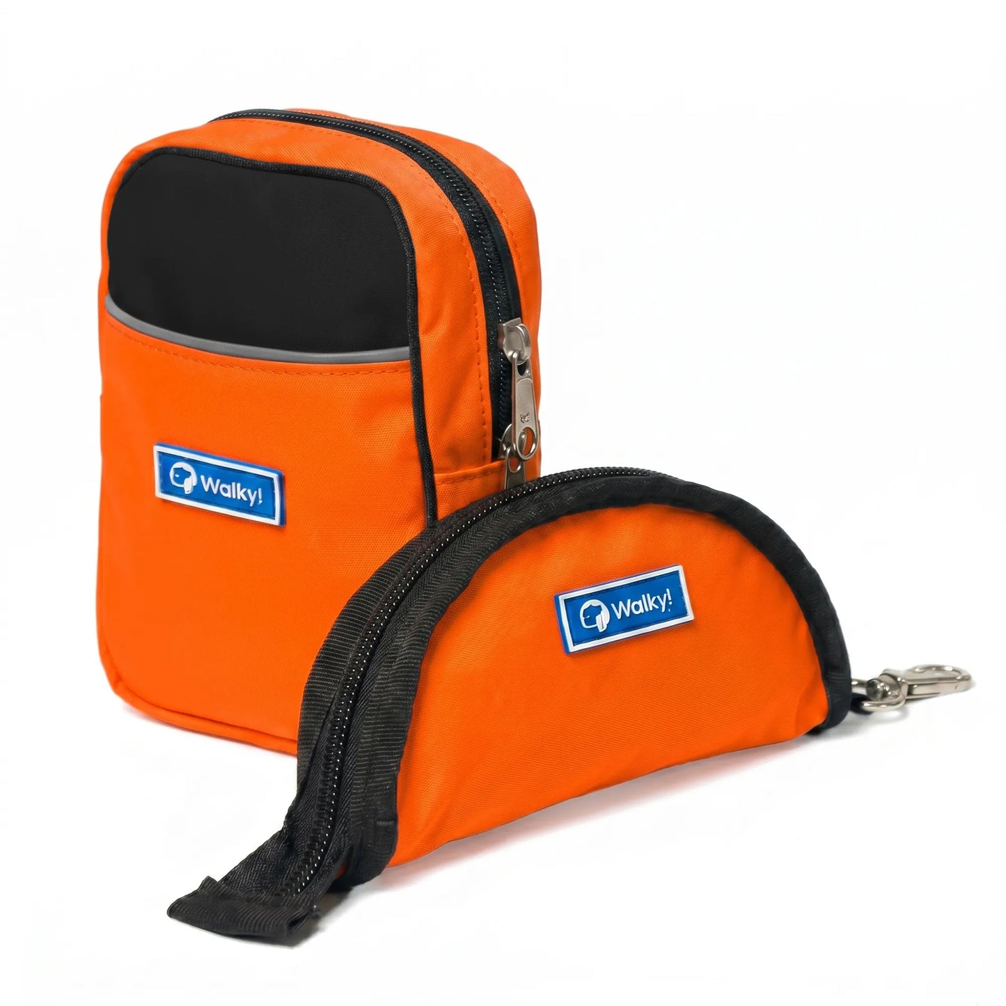 Dispensador + Bebedero Naranja Neón