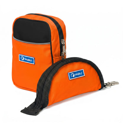 Dispensador + Bebedero Naranja Neón